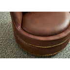 360° Swivel Barrel Accent Chair - Soft Velvet Upholstery - Stainless Steel Base - Plywood Frame - 5-Min Assembly - Living Room Bedroom Office