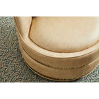 360° Swivel Barrel Accent Chair - Soft Velvet Upholstery - Stainless Steel Base - Plywood Frame - 5-Min Assembly - Living Room Bedroom Office