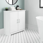 Cabot Small Bathroom Storage Cabinet with Doors by Bush Furniture