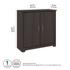 Small Bathroom Storage Cabinet - 2 Doors - 30"W x 30"H - Adjustable Shelf - 50 lbs Per Shelf - Euro Hinges - Wall Anchor - Metal Hardware - Transitional Style