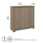 Small Bathroom Storage Cabinet - 2 Doors - 30"W x 30"H - Adjustable Shelf - 50 lbs Per Shelf - Euro Hinges - Wall Anchor - Metal Hardware - Transitional Style