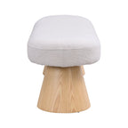 49" Upholstered Dining Bench - High-Density Foam, Wood Legs, 300 lbs Capacity, Fully Assembled, Multi-Room Use