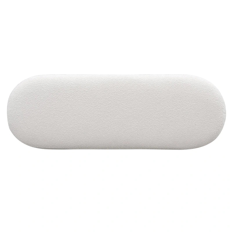 49" Upholstered Dining Bench - High-Density Foam, Wood Legs, 300 lbs Capacity, Fully Assembled, Multi-Room Use