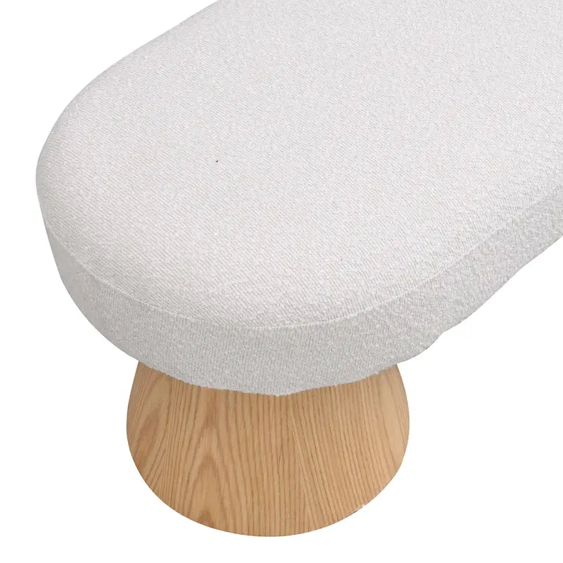 49" Upholstered Dining Bench - High-Density Foam, Wood Legs, 300 lbs Capacity, Fully Assembled, Multi-Room Use