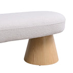 49" Upholstered Dining Bench - High-Density Foam, Wood Legs, 300 lbs Capacity, Fully Assembled, Multi-Room Use