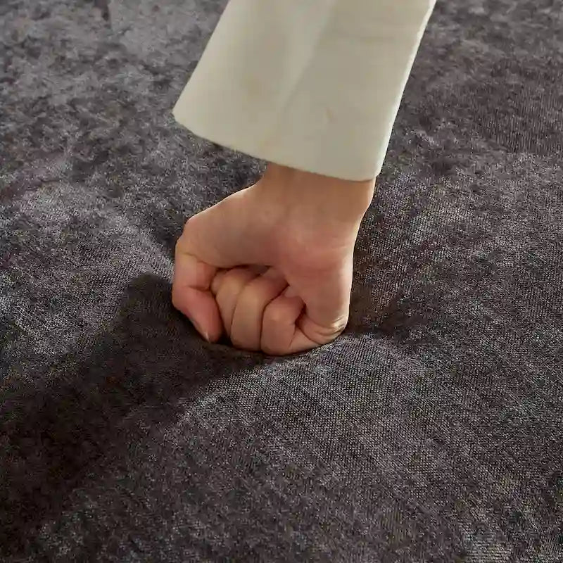 Convertible Sleeper Sofa - 88" Chenille-Cotton Blend, Solid Wood Frame, 750 lbs Per Seat, 2 Pillows, Quick Assembly