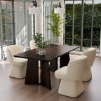 Fabric Upholstered Dining Chairs Set of 2