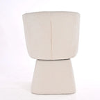 Boucle Upholstered Dining Chairs Set of 2, 360° Swivel Modern Accent Chairs with High-Density Foam