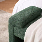 54" Boucle Channel Tufted Bedroom Bench - High-Density Foam, Arm Trays, 250 lbs Capacity, Multi-Purpose Ottoman