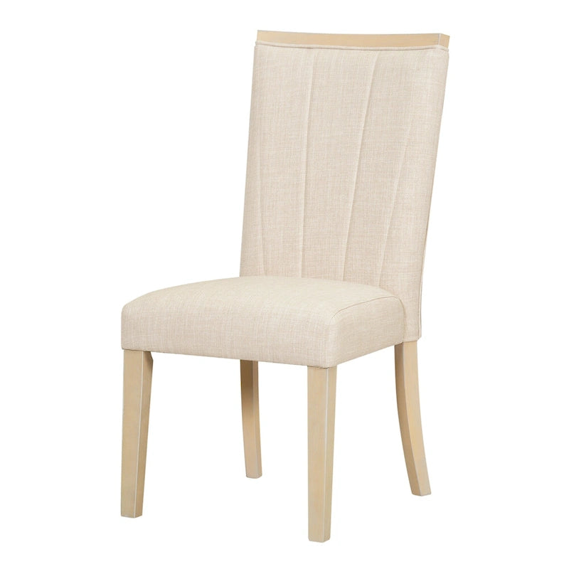 6-Piece Dining Set with Extendable Table, 4 Upholstered Chairs & Bench, Solid Wood, 250 lbs Capacity