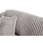 93" Corduroy Corner Sleeper Sofa - Modern Convertible Sectional with Deep Seat, 6 Pillows, 2-in-1 Sofa & Bed Design