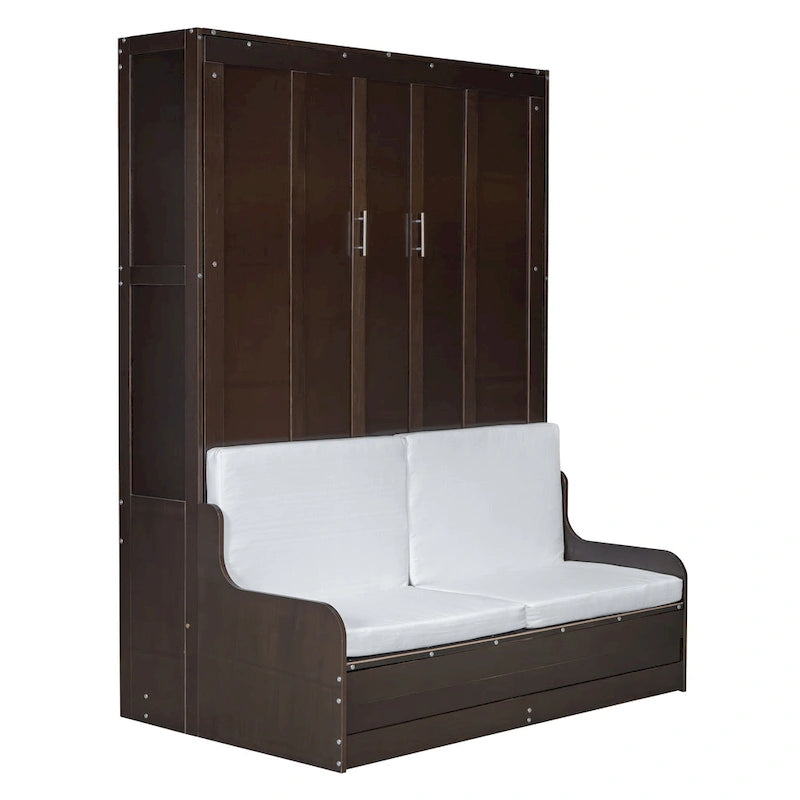 Modern Queen Murphy Bed with Cushion