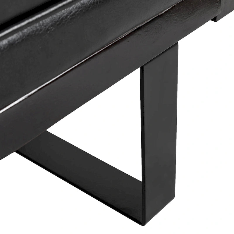 Oversized Faux Leather Loveseat with 7 Accent Pillows, 72.5"W Button-Tufted Sofa, 600 lbs Capacity