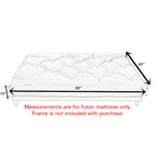 Queen Size 10-Inch Futon Mattress - CertiPUR-US Certified Japanese Floor Mattress with Tufted Design, Foam & Cotton Fill