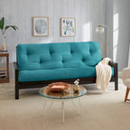 Queen Size 10-Inch Futon Mattress - CertiPUR-US Certified Japanese Floor Mattress with Tufted Design, Foam & Cotton Fill