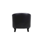 Accent Barrel Chair - Nailhead Trim, Thick Foam Padding, Solid Wood Legs, 250 lbs Capacity, 29" W x 28" H, Easy Assembly