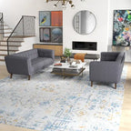 Mid-Century Velvet Sofa Set - 2-Piece Tufted Design, High-Density Foam, Removable Legs, Easy Clean Fabric, Matching Pair