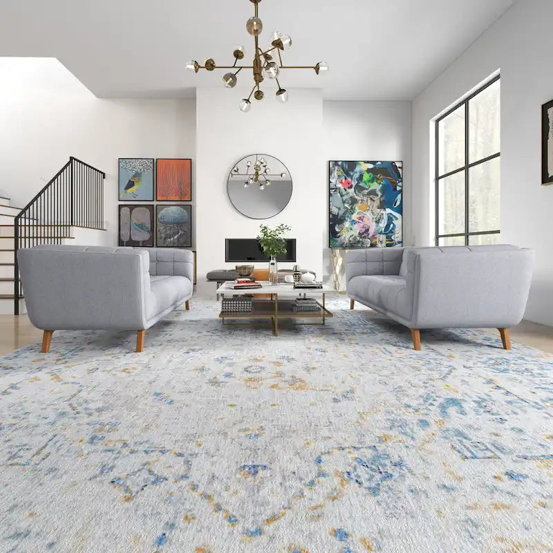 Mid-Century Velvet Sofa Set - 2-Piece Tufted Design, High-Density Foam, Removable Legs, Easy Clean Fabric, Matching Pair