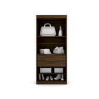 81.3"H Modern Sectional Wardrobe Armoire - 4 Cubbies - 2 Drawers - Adjustable Shelves - Soft-Close Hinges - 35.98"L x 21.65"D - Free Standing - Modular