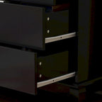 10-Drawer Dresser 55.1"W, White Lacquer Finish, 150 lbs Top Capacity, CARB Certified MDF