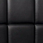 Adjustable Bar Stools Set of 2 - Chrome Frame - Tufted Faux Leather - 360° Swivel - Hydraulic Height 24-30"H - Footrest - 7 Colors - Modern Style - 17"W x 17"D