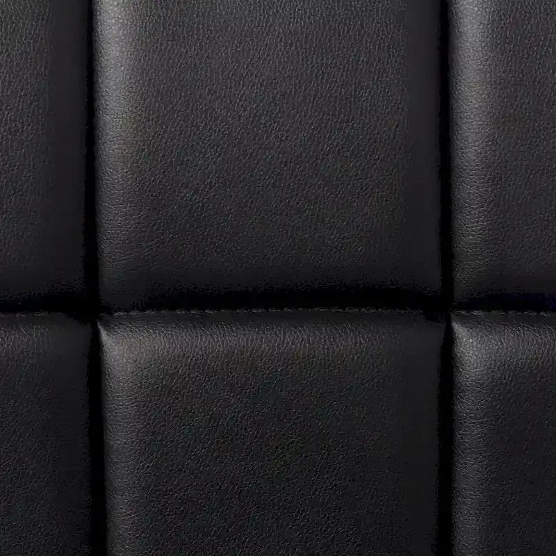 Adjustable Bar Stools Set of 2 - Chrome Frame - Tufted Faux Leather - 360° Swivel - Hydraulic Height 24-30"H - Footrest - 7 Colors - Modern Style - 17"W x 17"D