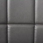 Adjustable Bar Stools Set of 2 - Chrome Frame - Tufted Faux Leather - 360° Swivel - Hydraulic Height 24-30"H - Footrest - 7 Colors - Modern Style - 17"W x 17"D