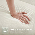 86.5" Teddy Velvet Sofa with Pillows, 700 LBS Capacity, Tufted Design, Metal Legs, High-Density Foam, White, Modern Style