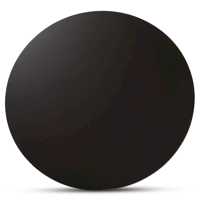 7-Piece Dining Set with Round Table & 6 Chairs, Faux Leather Upholstered, Modern Minimalist, Dark Brown