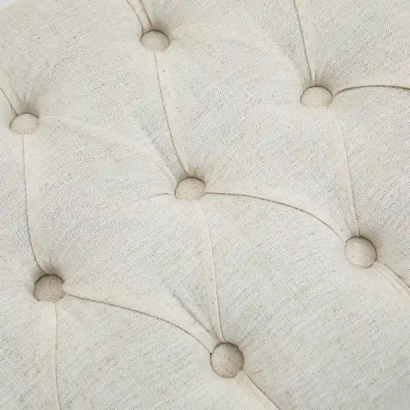 Upholstered Tufted Ottoman Bench - Plush Accent Seating, Modern Design, Multi-Room Use, 3 Sizes & Colors Available