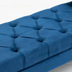 Upholstered Tufted Ottoman Bench - Plush Accent Seating, Modern Design, Multi-Room Use, 3 Sizes & Colors Available