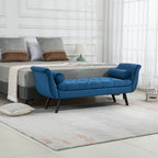 Upholstered Tufted Ottoman Bench - Plush Accent Seating, Modern Design, Multi-Room Use, 3 Sizes & Colors Available