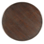 5-Piece Mid-Century Modern Dining Set with Round Table & 4 Chairs, Two-Tone Wood, Tapered Legs, 42"