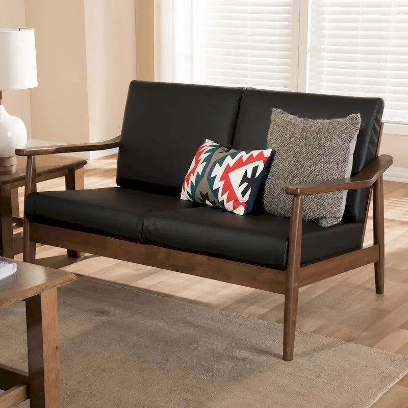 Mid-Century Loveseat by Baxton Studio