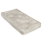 Twin Size Tufted Daybed Mattress - Linen-Like Fabric Cushion with Corded Texture, Upholstery Grade Polyester (Mattress Only)