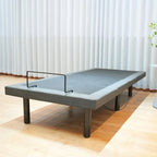 Foldable Adjustable Bed Frame with Under Bed Light & USB Ports - Quiet Motor, Steel Frame, Twin XL/Queen