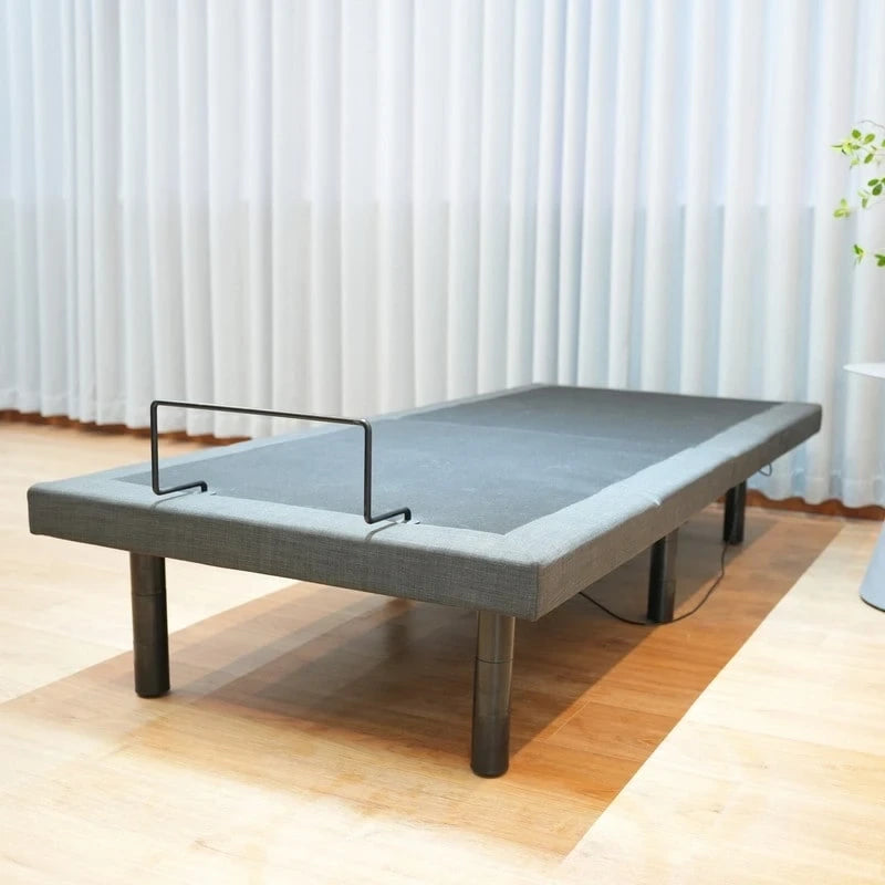 Foldable Adjustable Bed Frame with Under Bed Light & USB Ports - Quiet Motor, Steel Frame, Twin XL/Queen