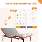 Adjustable Bed Frame with Bluetooth App & Remote - 750 lbs Capacity, Zero Gravity, Anti-Snore, Queen/King/Twin XL