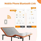 Adjustable Bed Frame with Bluetooth App & Remote - 750 lbs Capacity, Zero Gravity, Anti-Snore, Queen/King/Twin XL