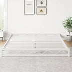 Twin Size 6" Low Profile Metal Platform Bed Frame with Wave Design - 1000 lbs Capacity, No Box Spring Needed