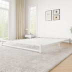 Twin Size 6" Low Profile Metal Platform Bed Frame with Wave Design - 1000 lbs Capacity, No Box Spring Needed