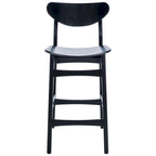 Mid-Century Counter Stool - 38"H - Scandinavian Style - Retro Silhouette - Soft Finish - 17"W x 23"D - Modern Chic - Kitchen Dining Bar - Contemporary