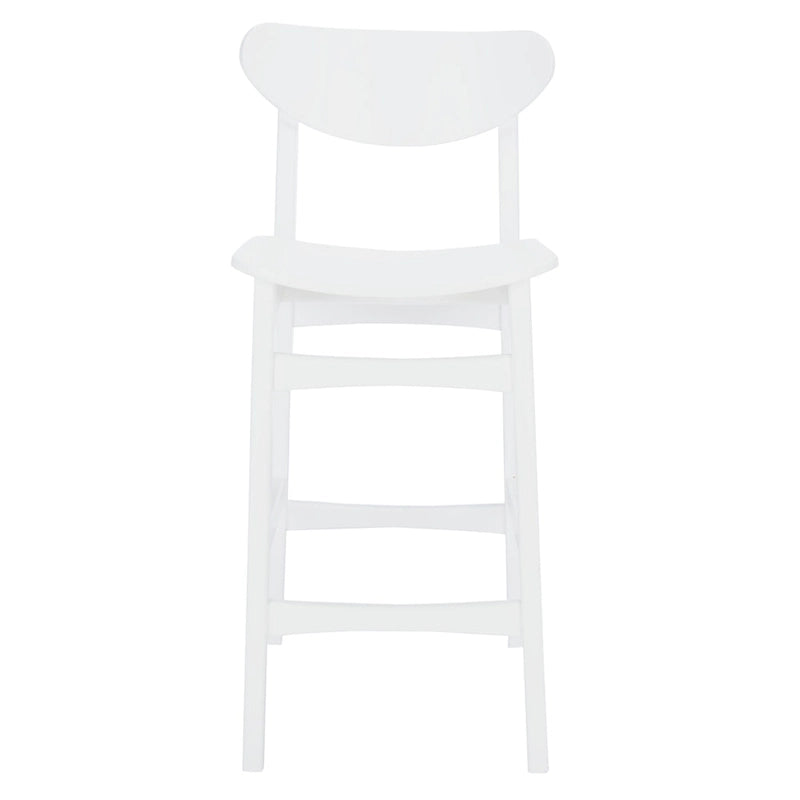 Mid-Century Counter Stool - 38"H - Scandinavian Style - Retro Silhouette - Soft Finish - 17"W x 23"D - Modern Chic - Kitchen Dining Bar - Contemporary