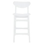 Mid-Century Counter Stool - 38"H - Scandinavian Style - Retro Silhouette - Soft Finish - 17"W x 23"D - Modern Chic - Kitchen Dining Bar - Contemporary