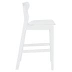 Mid-Century Counter Stool - 38"H - Scandinavian Style - Retro Silhouette - Soft Finish - 17"W x 23"D - Modern Chic - Kitchen Dining Bar - Contemporary