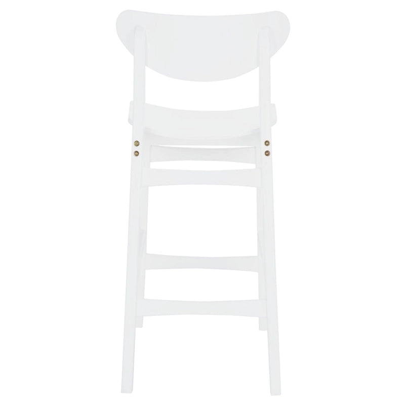 Mid-Century Counter Stool - 38"H - Scandinavian Style - Retro Silhouette - Soft Finish - 17"W x 23"D - Modern Chic - Kitchen Dining Bar - Contemporary