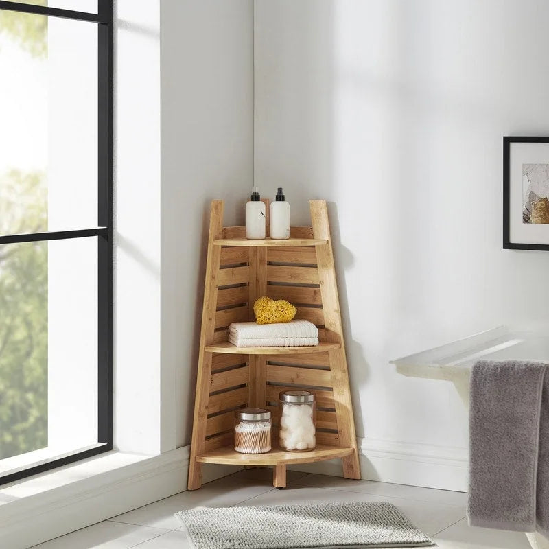 Bracken Bamboo Corner Shelf