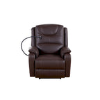 Zero Gravity Power Recliner, 139° Recline, Massage & Heating, USB Port, Phone Holder, Eco Leather, OKIN Motor