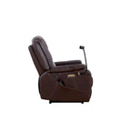 Zero Gravity Power Recliner, 139° Recline, Massage & Heating, USB Port, Phone Holder, Eco Leather, OKIN Motor