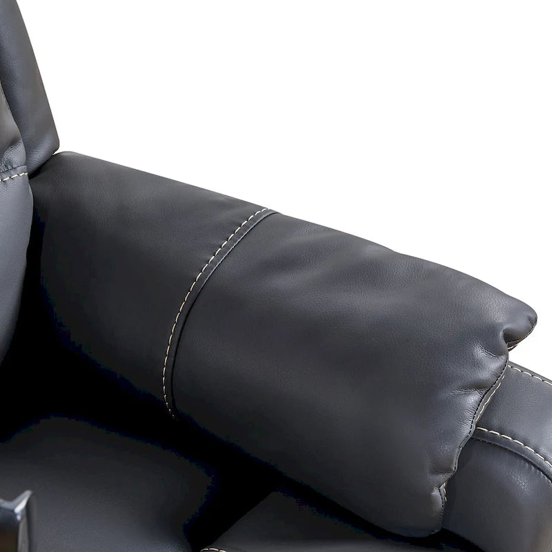 Zero Gravity Power Recliner, 139° Recline, Massage & Heating, USB Port, Phone Holder, Eco Leather, OKIN Motor